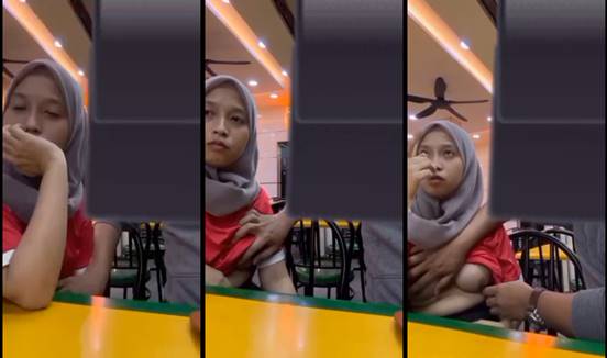 Video bokep jilbab malaysia grepe susu di caffe mall